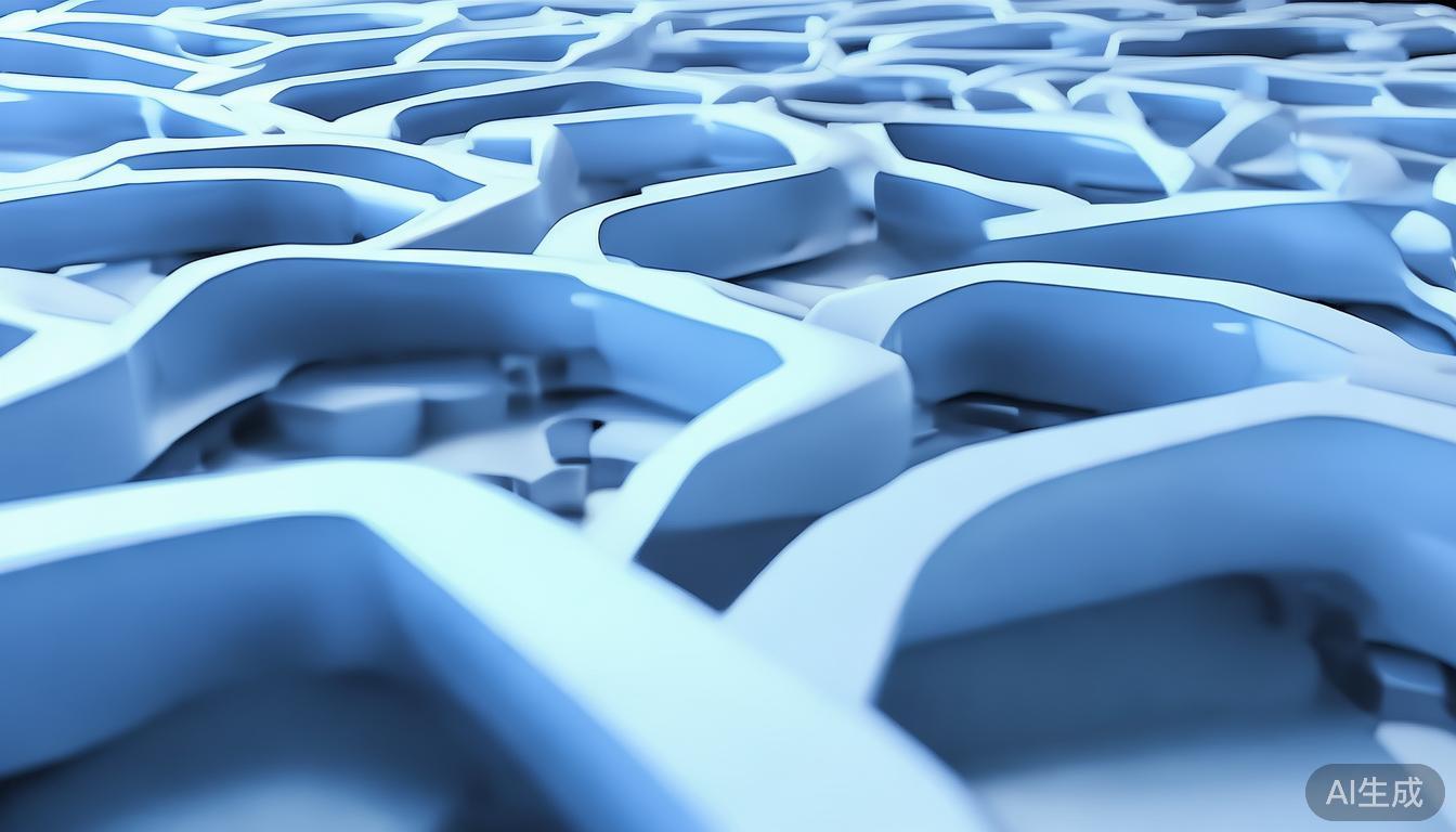 图形符号：一个由多条弧线组成的抽象“连接式”图案，